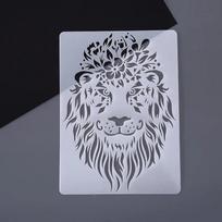 Kūrybingi „pasidaryk pats“ gyvūnų temos trafaretų piešimo šablonai nėrinių liniuotė personalizuoti braižymo trafaretai piešimui ir dekoravimui lion