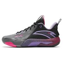 Anta Speed Battle 5 Round Toe Fashion Shock Absorbing Durable Mid-Top Basketball Shoes Men sneaker Black Gray Purple 112341113-8 44.5