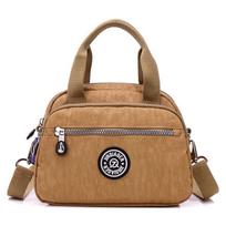 Female Bag 2022 New Fashion Handbag Shoulder Messenger Bag Lightweight Washable Nylon Leisure Small Bag KTY pilka