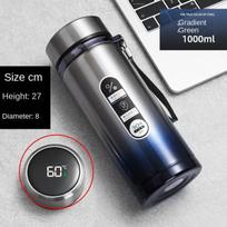 800 ml – 1 l nerūdijančio plieno termosas, 304 arbatos butelis automobiliui, vakuuminis butelis su LED temperatūros ekranu, nešiojamas geriamasis puodelis 500ML Countless displays