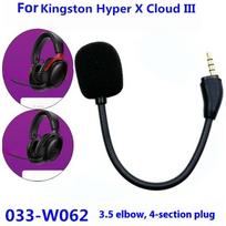 1 vnt. žaidimų ausinės Ausinės, skirtos Kingston Hyperx Cloud 2 Ii X Core Pro Silver Cloudx Pakeitimas Žaidimų mikrofonas 3,5 mm mikrofonas