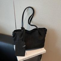 Women's Retro Matte Deerskin Tote - Large Capacity Versatile Shoulder Bag 35x12x20 juoda