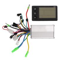 48V 60V 350W Electric Scooter Bike Brushless DC Motor Controller 866 LCD Display Panel Kit black