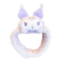 Cartoon Plush Cute Super Cute Hair Accessories Face Wash Makeup Hair Hoop Plush Doll Headwear Hair Strap One Size violetinė