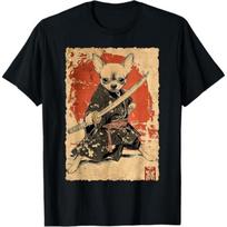 Vintage Japanese Art Chihuahua Ninja Samurai Warrior Katana T-Shirt BAOANH Mens Womens Tank Top Sweatshirt Hoodie Longsleeve 1512 Black S įvairiaspalvis