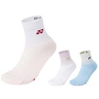 YONEX Women's Mid-Calf Sweat-Wicking Breathable Badminton Socks (3-Pair Pack) 22-25cm