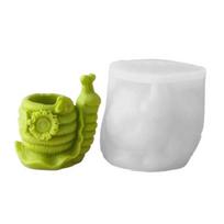 Tortoises Shaped Silicone Succulents Planter Molds Snails Shape Silicone Molds for Epoxy Resin Candle Stand , Decoration 1