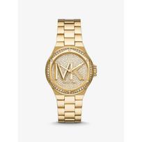 Michael Kors Lennox Pavé Logo Aukso Tonas Logotipas Laikrodis MK7229 auksas