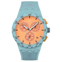SWATCH vyriškas laikrodis SUSL401 Orange Watch Dial
