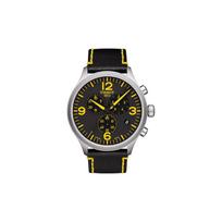 TISSOT Soko kolekcijos kvarcinis mechanizmas 100m atsparumas vandeniui Vyriški laikrodžiai Laikrodis 45mm Juodas ciferblatas T116.617.16.057.01 Black Strap black