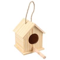 Parakeet Nest Box Bird House Budgie Natural Bedding Bird Nesting House For Cage S