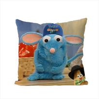 Blue Mouse Tutter Pillow Case For Car Sofa Decorative Home Doublesided Print Plush Square Throw Pillow Cushion Cover 30x30cm