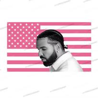 Drake Rožinė Amerikos Vėliava Gobelenas JAV vėliava Amerikos vėliava Miegamojo Svetainės Gobelenas Kambario Gobelenas Bendrabučio Su 74x94cm(29x37in) pink