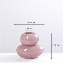Pebble Shape Geometric Stacking Glass Vase Flower Vase Flower Arrangement Accessories Terrarium Home Decoration Accessories