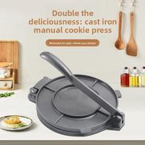 20cm Aluminum Alloy Manual Tortilla Press Hand Operated Dough Shaping Machine For Mexican Corn Tortilla And Pancake Pressing juoda
