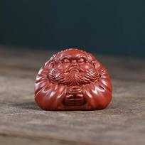 Chinese Yixing Purple Clay Tea Pet Handmade Figure Statue Ornaments Desktop Decors Crafts Creative Zisha Tea Set Decoration 5.5x4.5x4.2cm