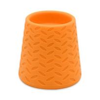 Bottle Cap Shower Sprinkler Portable Silicone Pet Shower Head Bottle Cap Sprinkler Nozzle Fits 0.5-2L Bottles for Outdoor Pet oranžinė