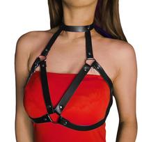 Women Fashion Chain Belt Leather Waist Belt Chest Harness Belt Corset Bondage Lingerie Punk Gothic Clothing Exotic Accessories beige