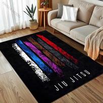 1PC Brazilian Jiu-Jitsu Print Carpet for Living Room Bedroom Sofa Doormat Home Decor Area Rug Non-slip Exercise Room Floor Mat 40cm x 60cm