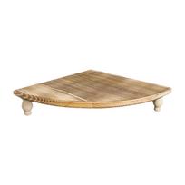 Wooden Corner Rack Storage Organizer Shelf Rustic Stand Kitchen Shelf for Bathroom Countertop Decor
