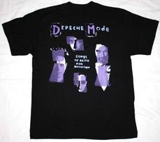 Vintage Depeche Mode SONGS OF FAITH AND DEVOTION T-Shirt All Size S to 5XL XXL blue