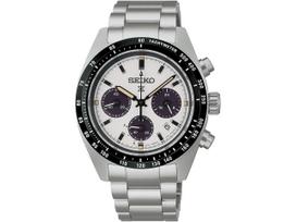 SEIKO PROSPEX SBDL125 Pagaminta Japonijoje Panda ciferblatas Saulės energija maitinamas chronografas Vyriškas laikrodis gray