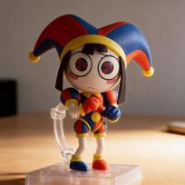 The Amazing Digital Circus Pomni Q Version Clown Figure Doll Collectible Model Toy Birthday Gift 10cm