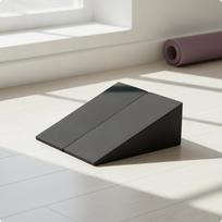 Lankstumo pratimas Pasviręs pleištas Pritūpimo blokas Atraminės putos Pasviręs lenta jogams, Mini Blk 15x6x5cm gray