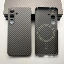 Kevlar dėklas, skirtas Samsung Galaxy S24, Kevlar, juodas Samsung Galaxy S24 juoda