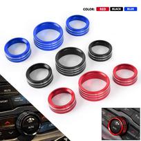 Dodge Durango/Challenger 2015-2020 A/C Knob Decorative Ring raudona