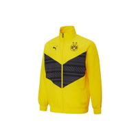 Puma Dortmundo „Borussia“ treniruočių prieš rungtynes ​​apykaklė Striukė Vyriški viršutiniai drabužiai Geltona 765020-01 S black