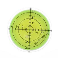 60X12mm Tikslus diskinis apvalus burbulinis gulsčiukas matavimo įrankis Dovana yellow