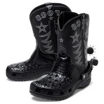 Crocs Round Toe Denim Classic Cowboy Boot Unisex 'Black' 36-37 juoda