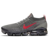 Nike Air VaporMax Flyknit 3 Pilki Bėgimo Bateliai su Raudonais Akcentais CT1270-001 45