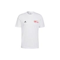 Adidas Predator Print Back Football Sports Short Sleeve T-Shirt Men Tops White GU3699 XL