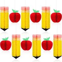 12Pcs Vibrant Paper Garland Decoration Beautiful Paper Garland Set Hangings Decoration for School Welcome Party