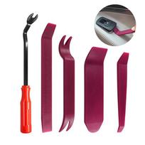 5Pc/Set Door Panel Car Trim Removal Tool Kit Clip Plastic Fastener Remover KTY brown