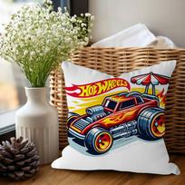 Hot Wheels Stitch Lucky Dragon Pillow Cover Sofa Cushion Cover Home Room Decoration Children Gift 12x12Inch