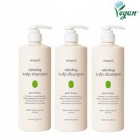 Simplyo gaivinantis galvos odos priežiūros šampūnas 500 ml 3 vnt. 3 Green Breezes white