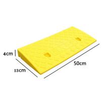 Nešiojama plastikinė slenksčio rampa Neslystanti važiuojamosios dalies rampa 4 cm aukščio automobiliams, motociklams, vežimėliams, dviračiams, paspirtukams yellow