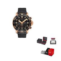 Tissot Jūrų žvaigždžių kolekcija Kvarcinis mechanizmas Vyriški laikrodžiai Laikrodis 45,5 mm Juodas ciferblatas Nerūdijančio plieno korpusas T120.417.37.051.00 Black Dial