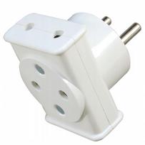 Trijų lizdų elektros skirstytuvas 3x2P