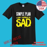Simple Plan I Don't Wanna Be Sad Men's Black Size S-5XL S