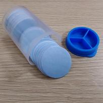 100pcs Lab Measuring Dust Filter Paper 25mm/30mm/37mm/40mm Polypropylene Fiber Filter Membrane 25mm gray