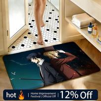 Soft Absorbent Non-Slip Rug Anime Moriarty the Patriot Floor Mat Home Decor Doormat Bedroom Floor Mat Shower Carpet 40x60cm