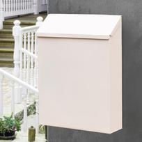 Drop Box with Lock Wall Mounted Mailbox, Modern, Decorative Newspaper Holder Box balta