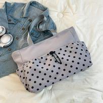 Women Polka Dot Tote Bag Spring Large Capacity Casual Underarm Casual and Simple Shoulder Bag High Appearance Commuting Bag pilka spalva