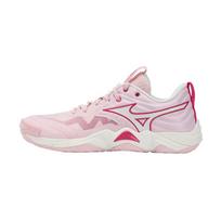 Mizuno WAVE MOMENTUM ELITE Volleyball Shoes Unisex Low Top Pink/White V1GA251270 38