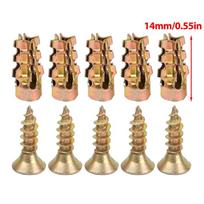 6×14mm Savisriegiai Gręžimo Kaiščiai Plėtimosi Varžtai Akmens Plėtimosi Varžtai Betono Gipso Kartono Inkaravimo Tvirtinimo Elementai Didmeninė Prekyba (Gold,5 Sets) auksas