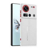For ZTE Nubia Z70 Z70S Ultra Case Individual Metal Keys Matte Textured Leather Good Grip Trendy Soft TPU Cover Artificial leather&ZTE nubia Z70 Ultra gray